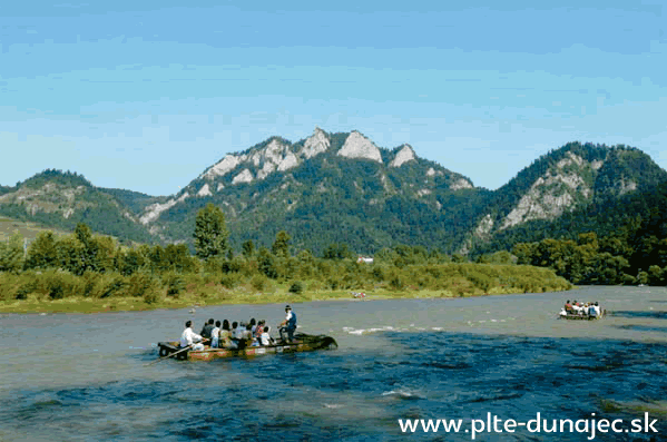 Splav na plti na rieke Dunajec